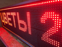 Бегущая строка 101 на 37 см красная